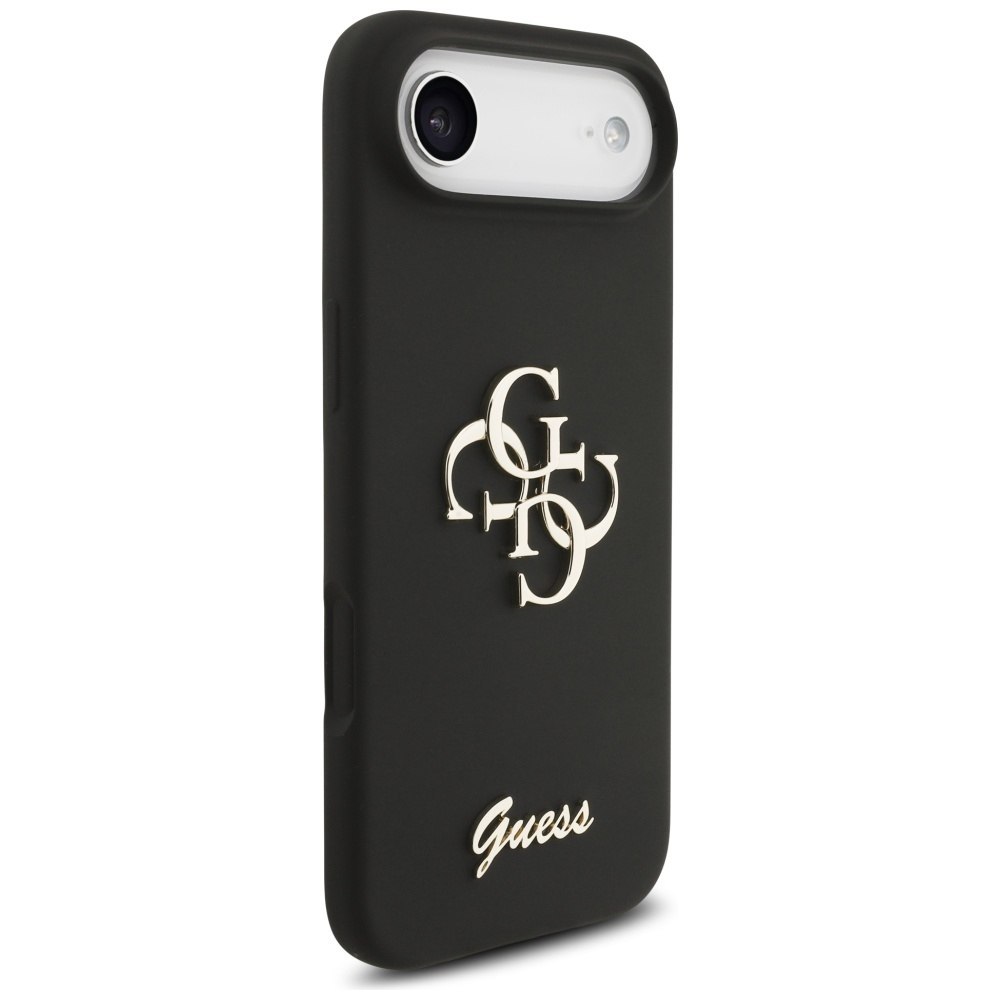 Etui Guess Silicone Big 4G Script do iPhone Air czarny